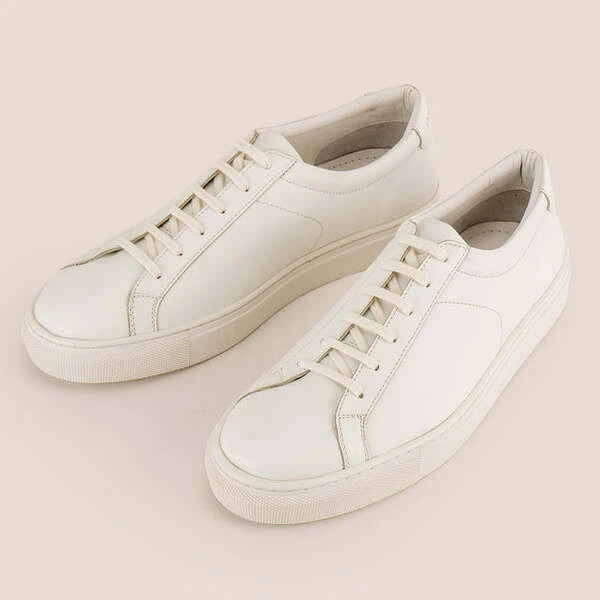 White Leather Sneakers 