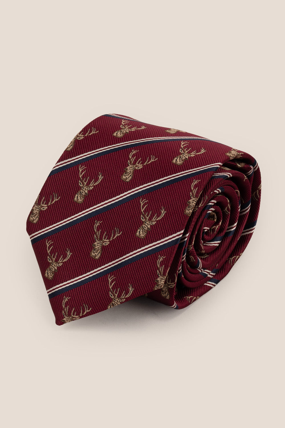 ANTLER RED TIE FROM OSWIN HYDE