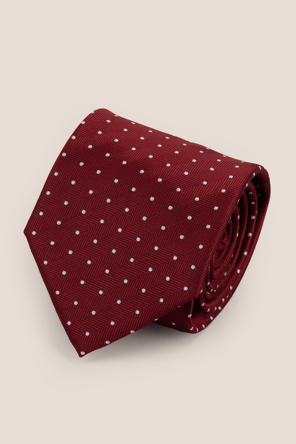 POLKA RED TIE FROM OSWIN HYDE