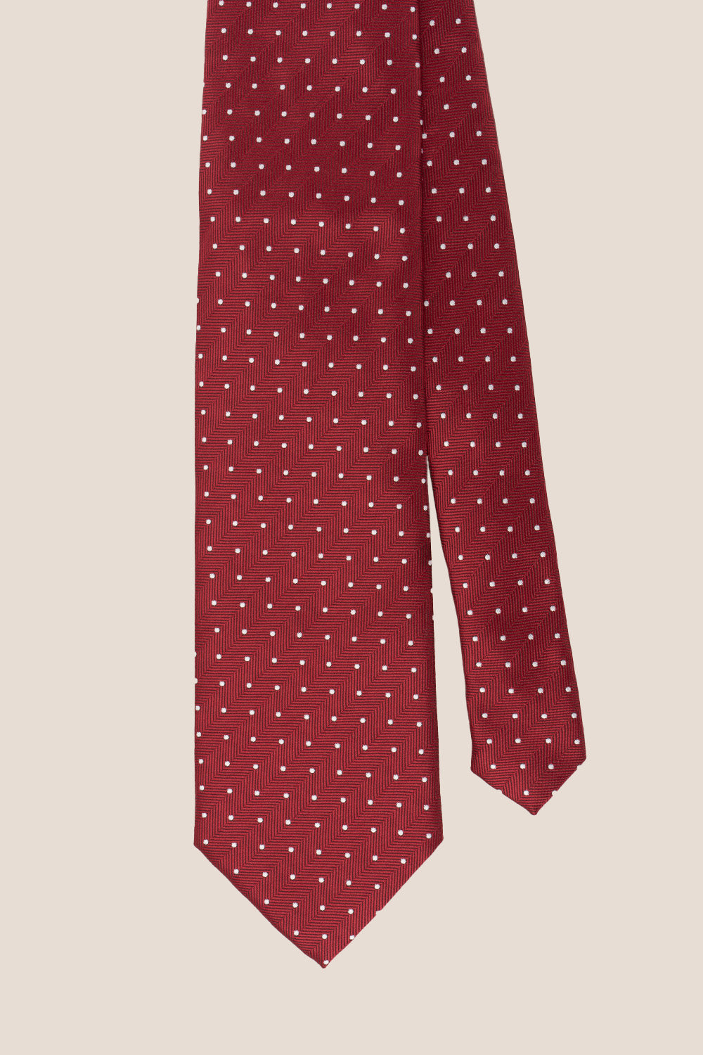 POLKA RED TIE FROM OSWIN HYDE