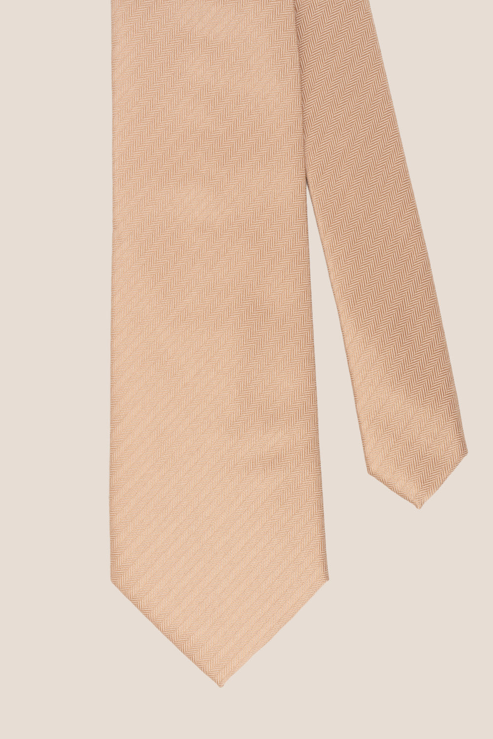 CHAMPAGNE SELF STRIPE TIE FROM OSWIN HYDE