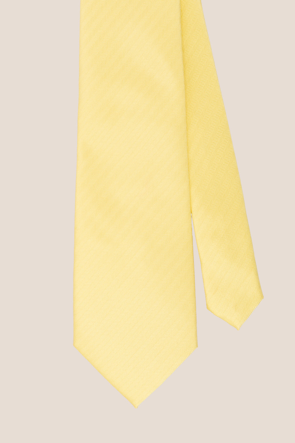 Yellow self stripe tie Oswin Hyde