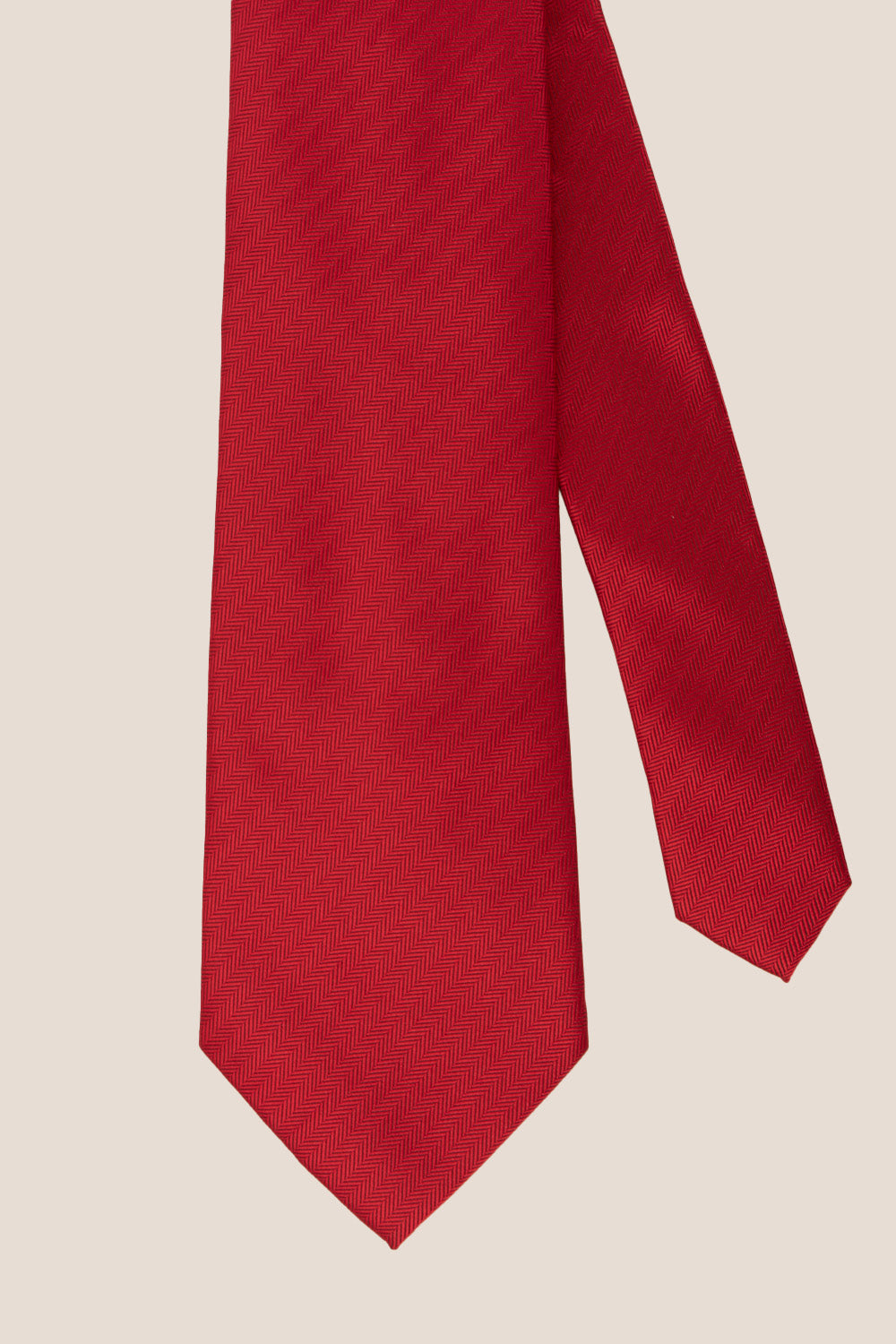 Red Self Stripe Tie Oswin Hyde