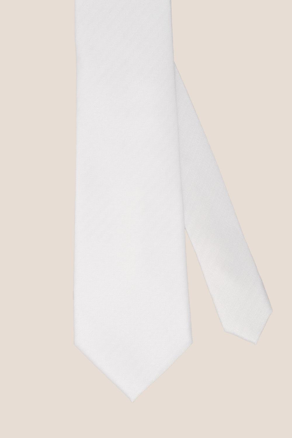 White Self Stripe tie Oswin Hyde