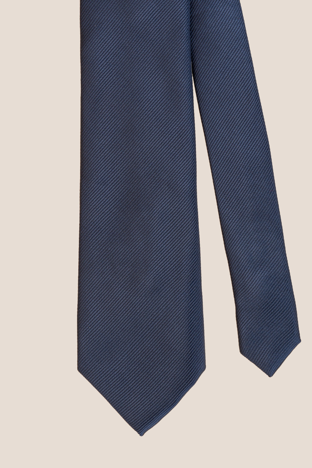 Navy Ribbed Tie Oswin Hyde