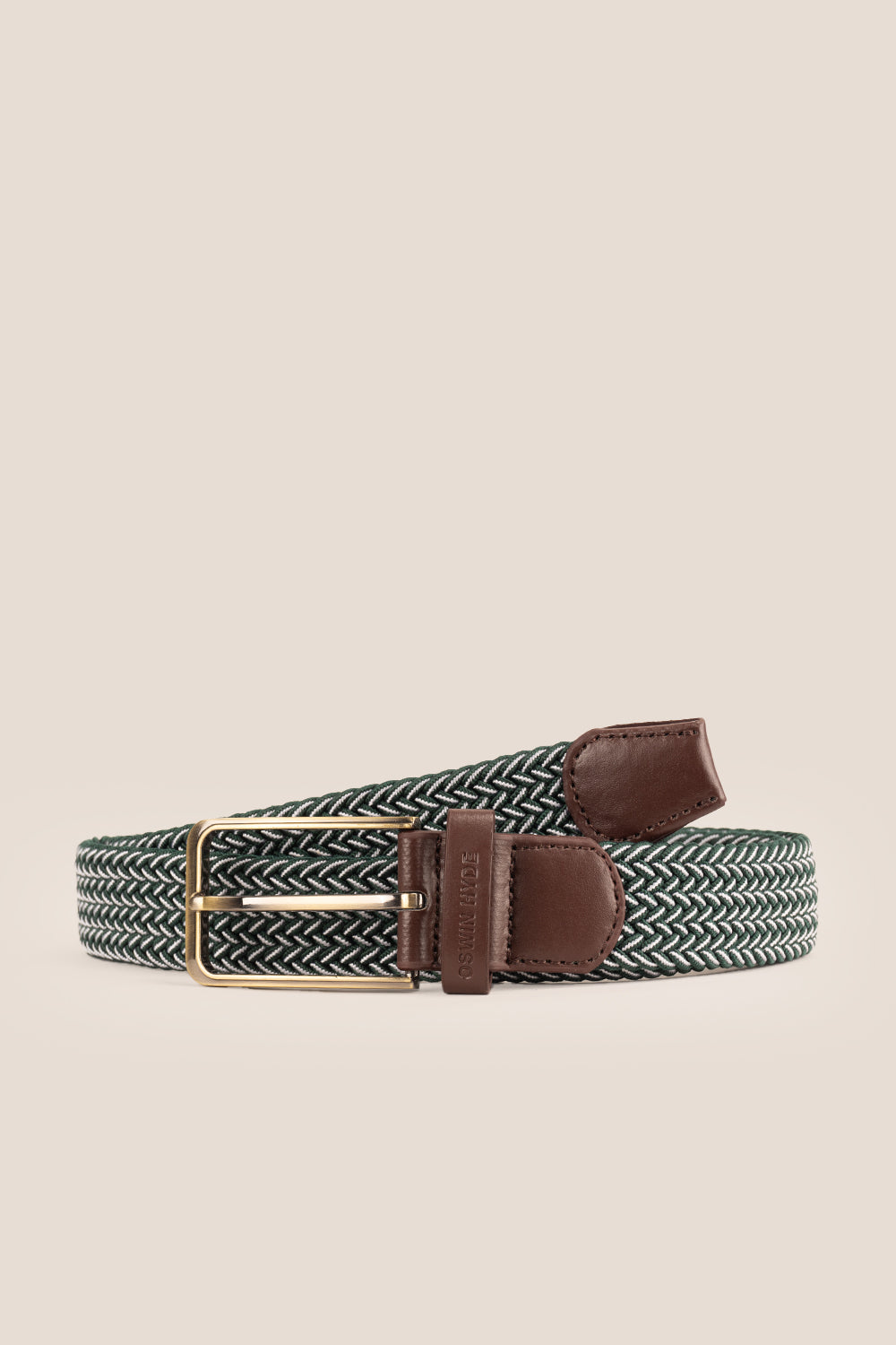 Bert Green Elastic Leather Belt | Oswin Hyde