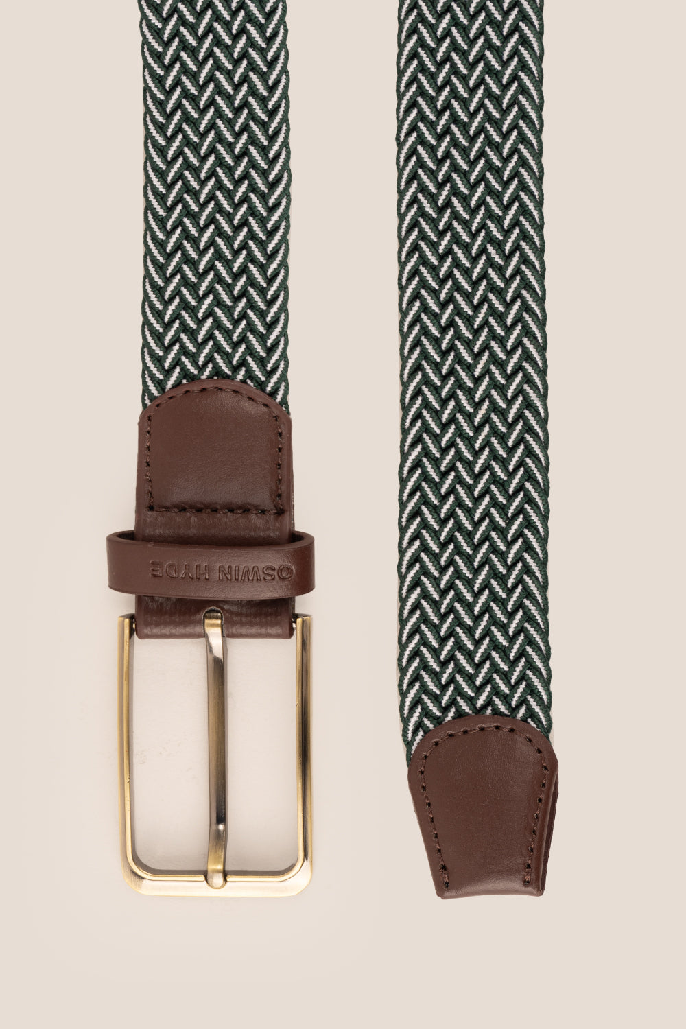 Bert Green Elastic Leather Belt | Oswin Hyde