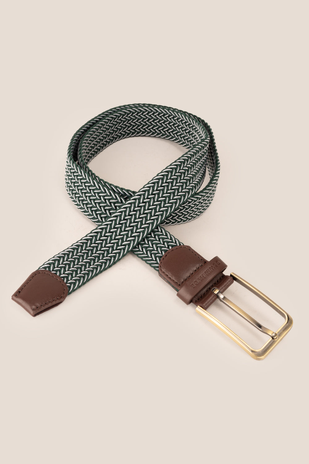 Bert Green Elastic Leather Belt | Oswin Hyde