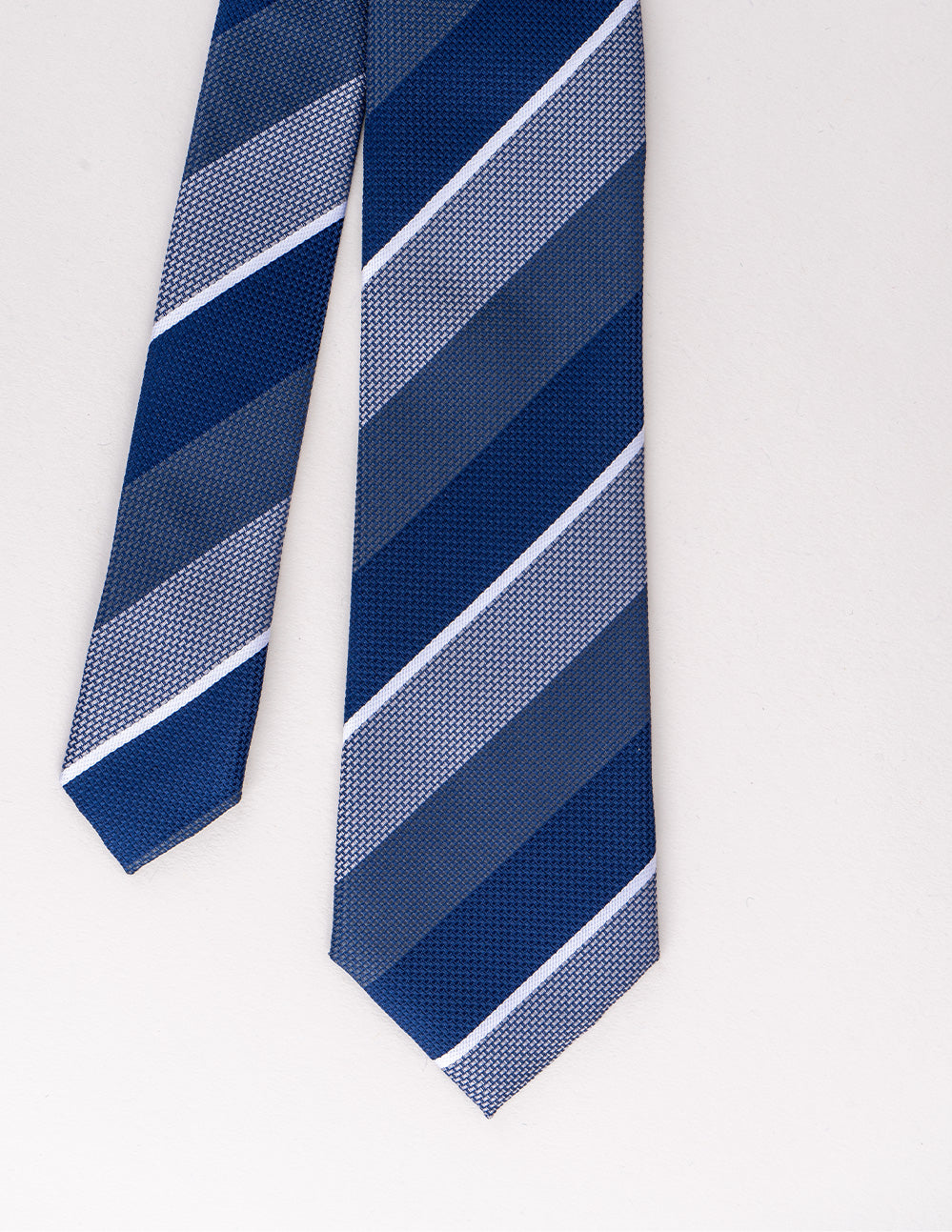Percy Navy Striped Men's Tie | Oswin Hyde – OSWIN HYDE