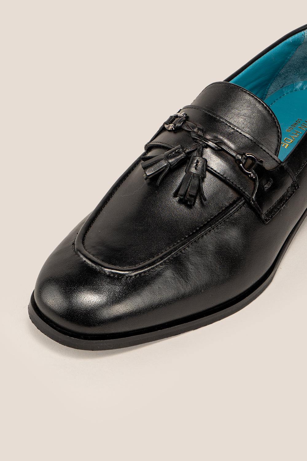 Emmet Black tassel loafer oswin hyde