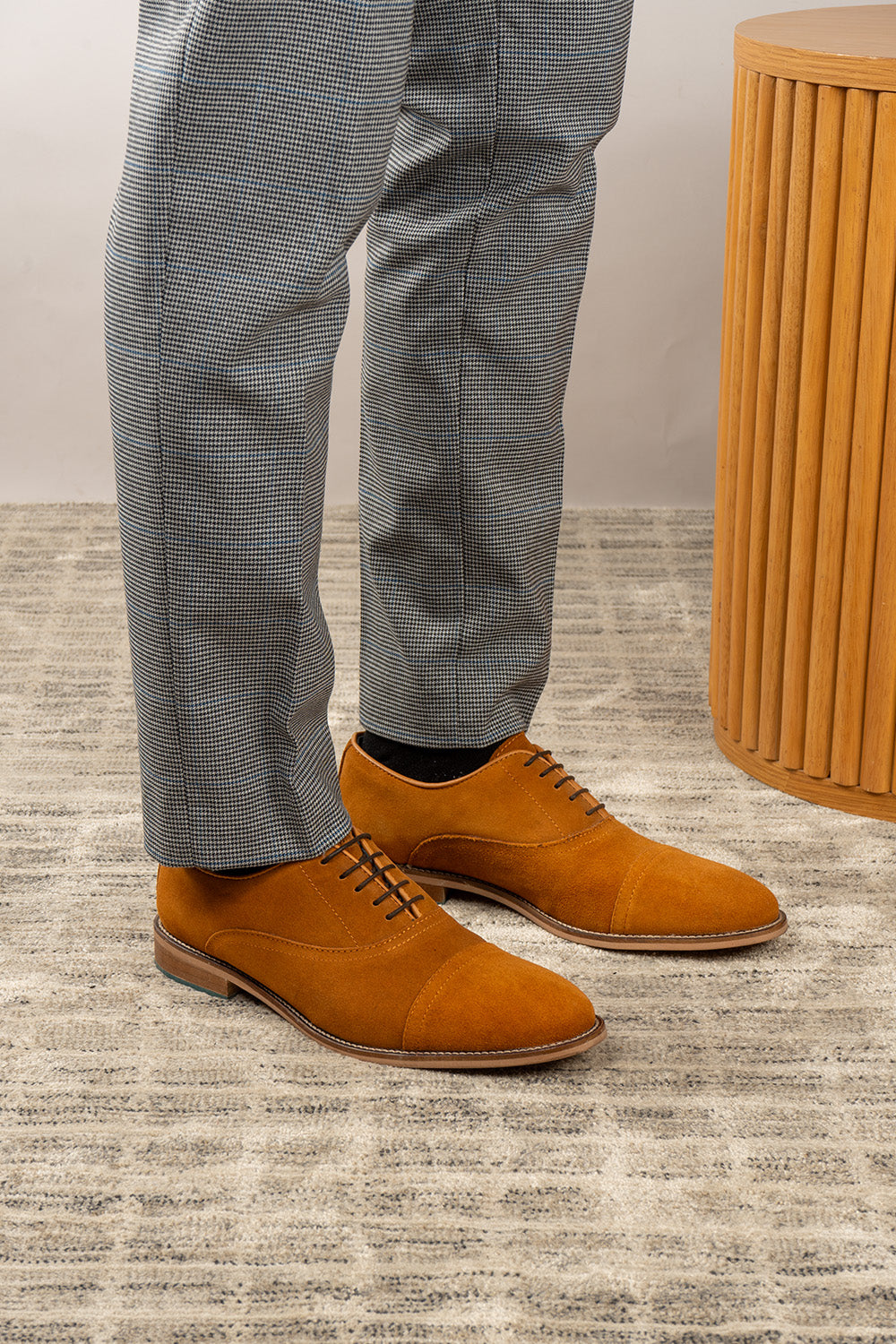 William Tobacco Suede Brogue Shoes Oswin Hyde