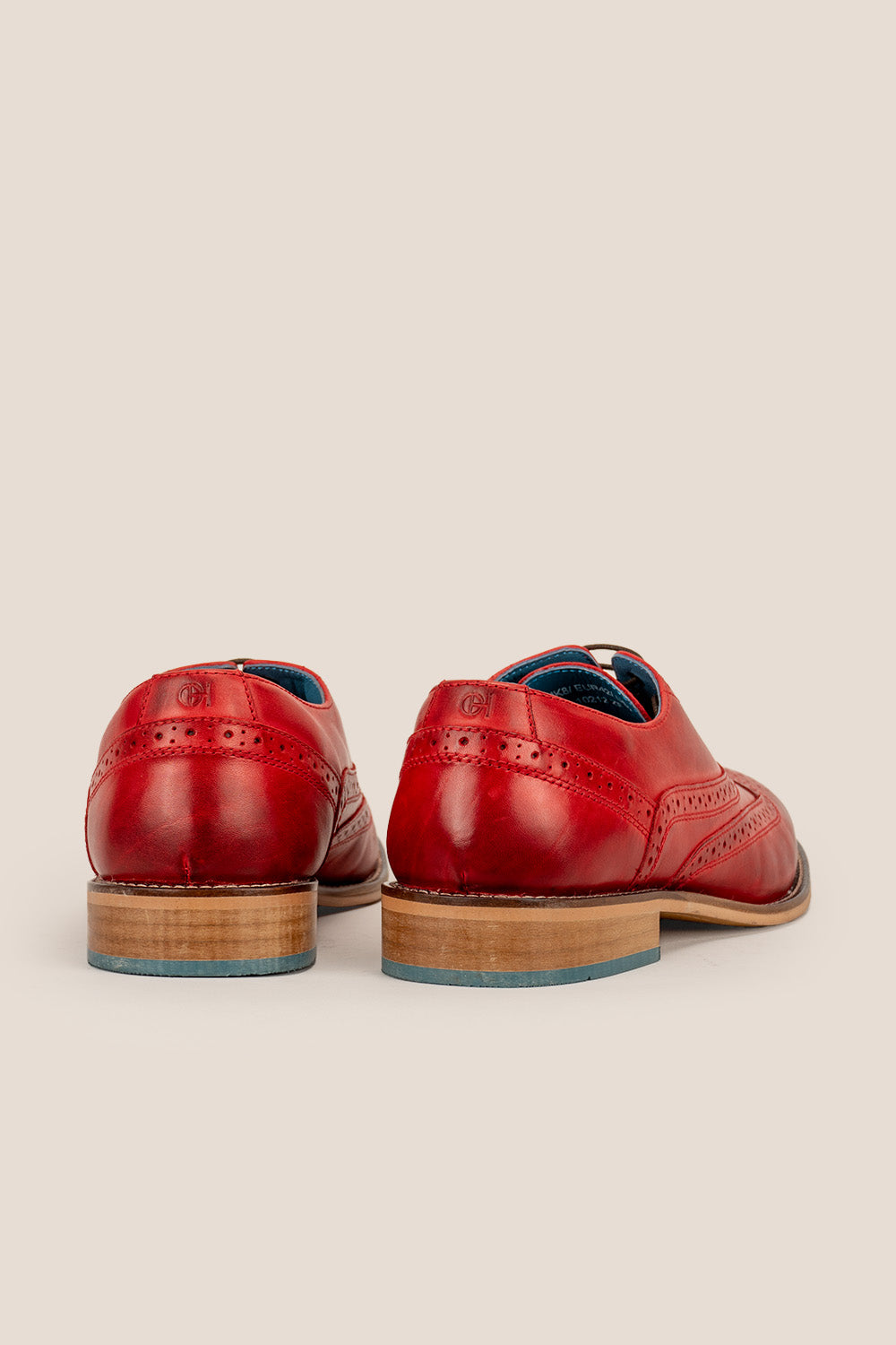 Winston Men s Shoes Red Leather Oxford brogues Oswin Hyde