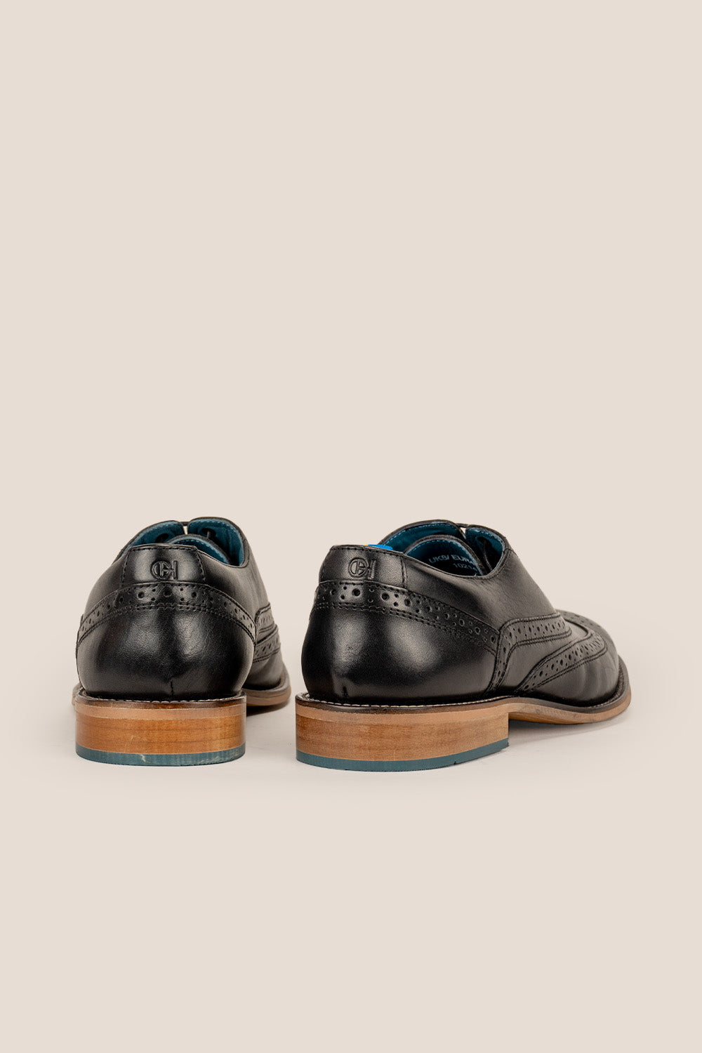 Oswin Hyde Winton Black Brogue oxford shoe