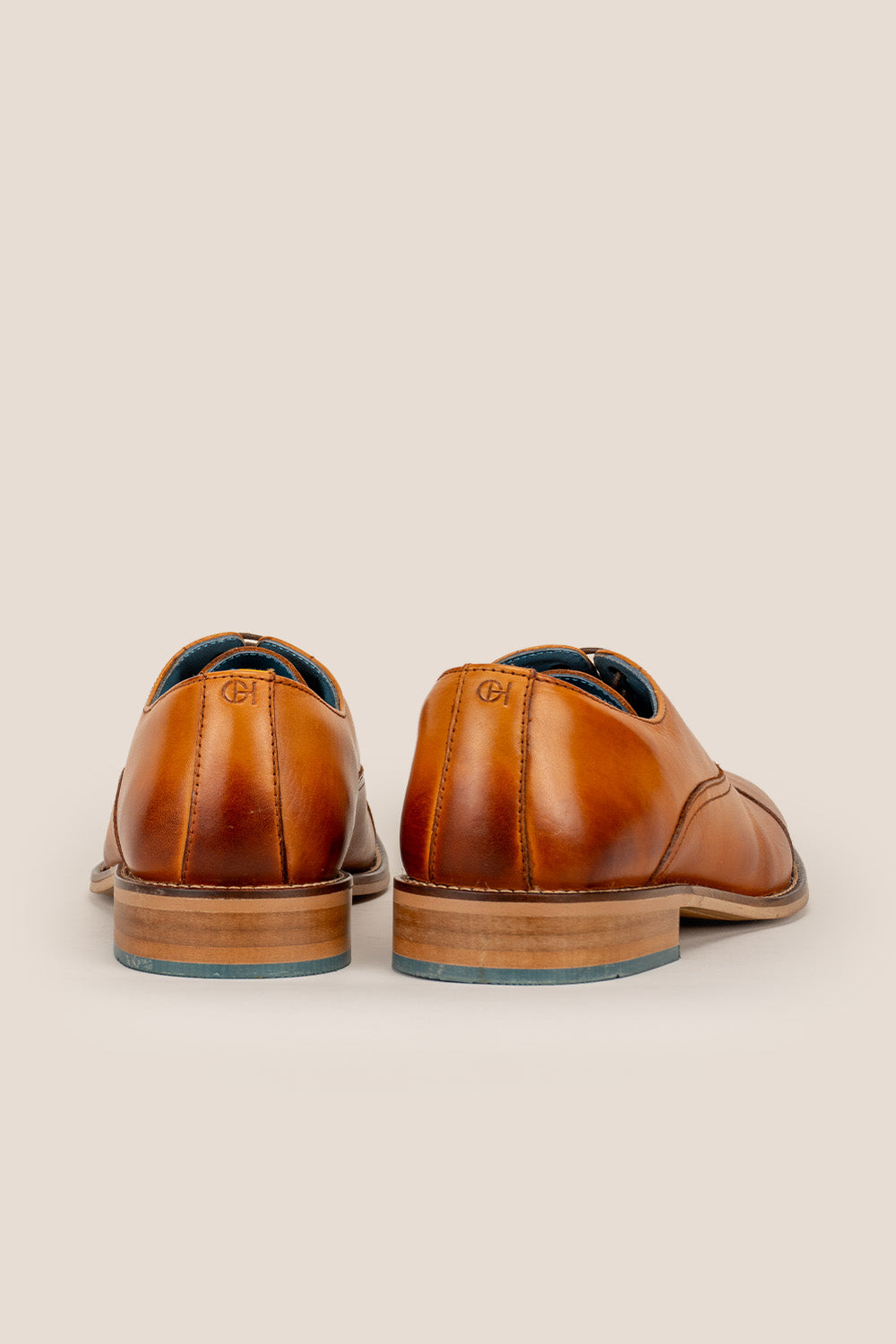 Oswin Hyde Tan Leather Toecap Oxford shoe