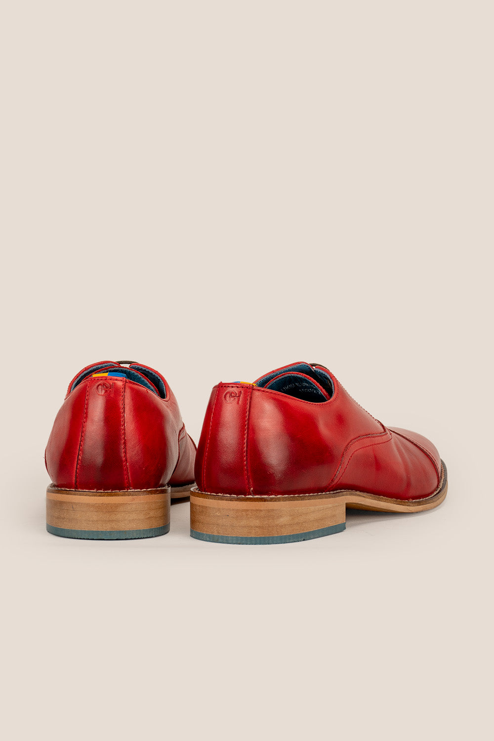 Oswin Hyde Cherry Leather Toecap Oxford shoe