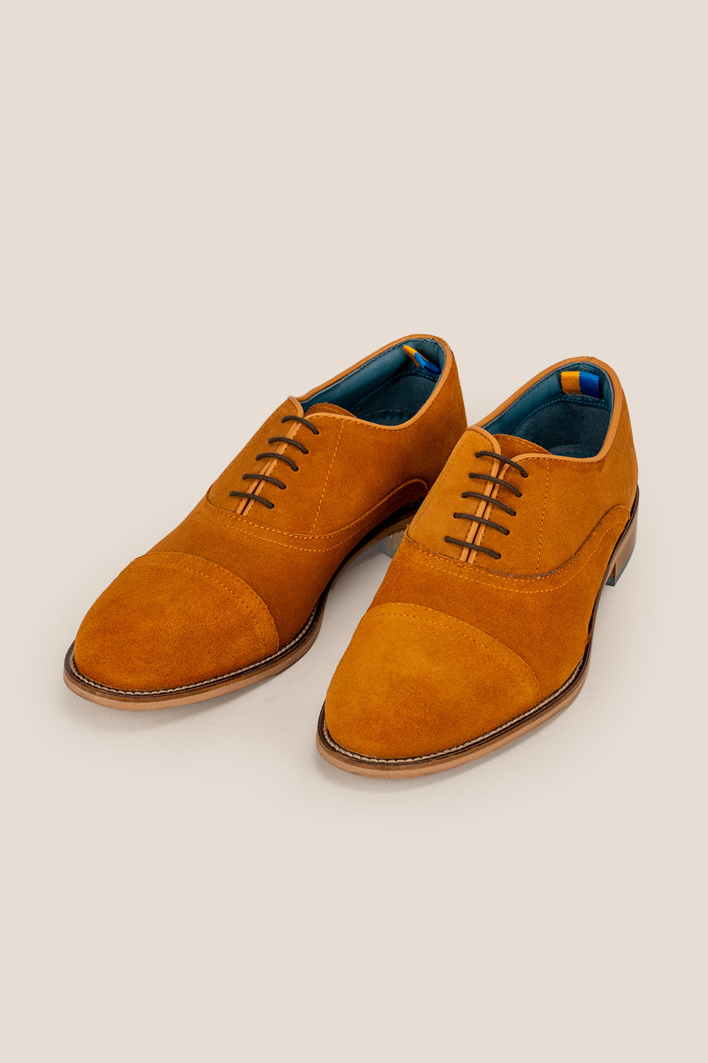 William Tobacco Suede Brogue Shoes Oswin Hyde