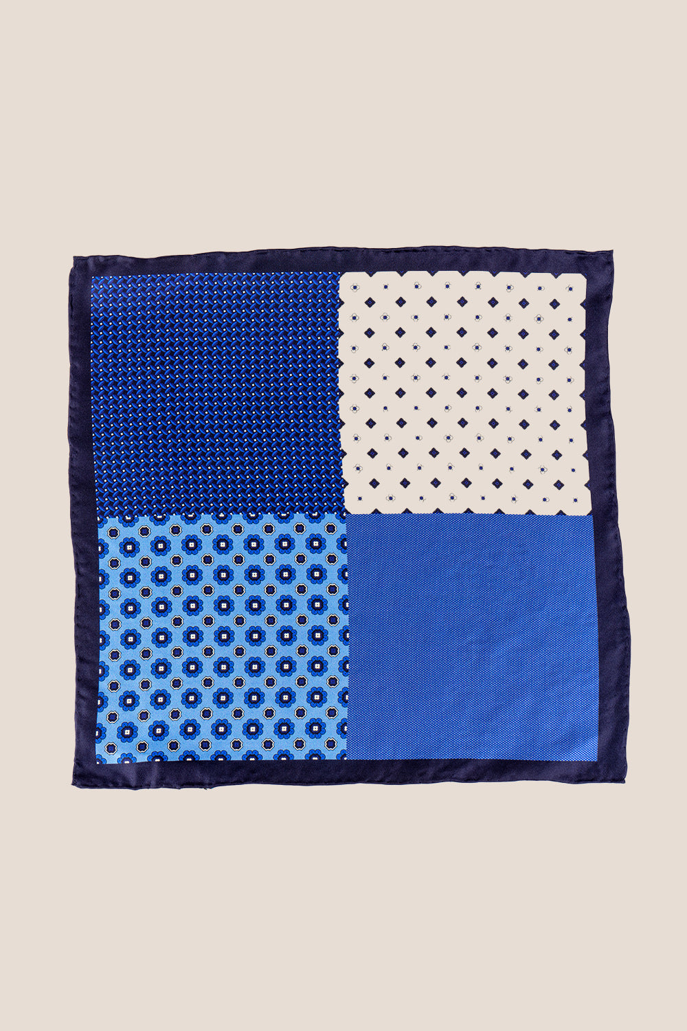 Blue 4 Way Silk Handkerchief Oswin Hyde