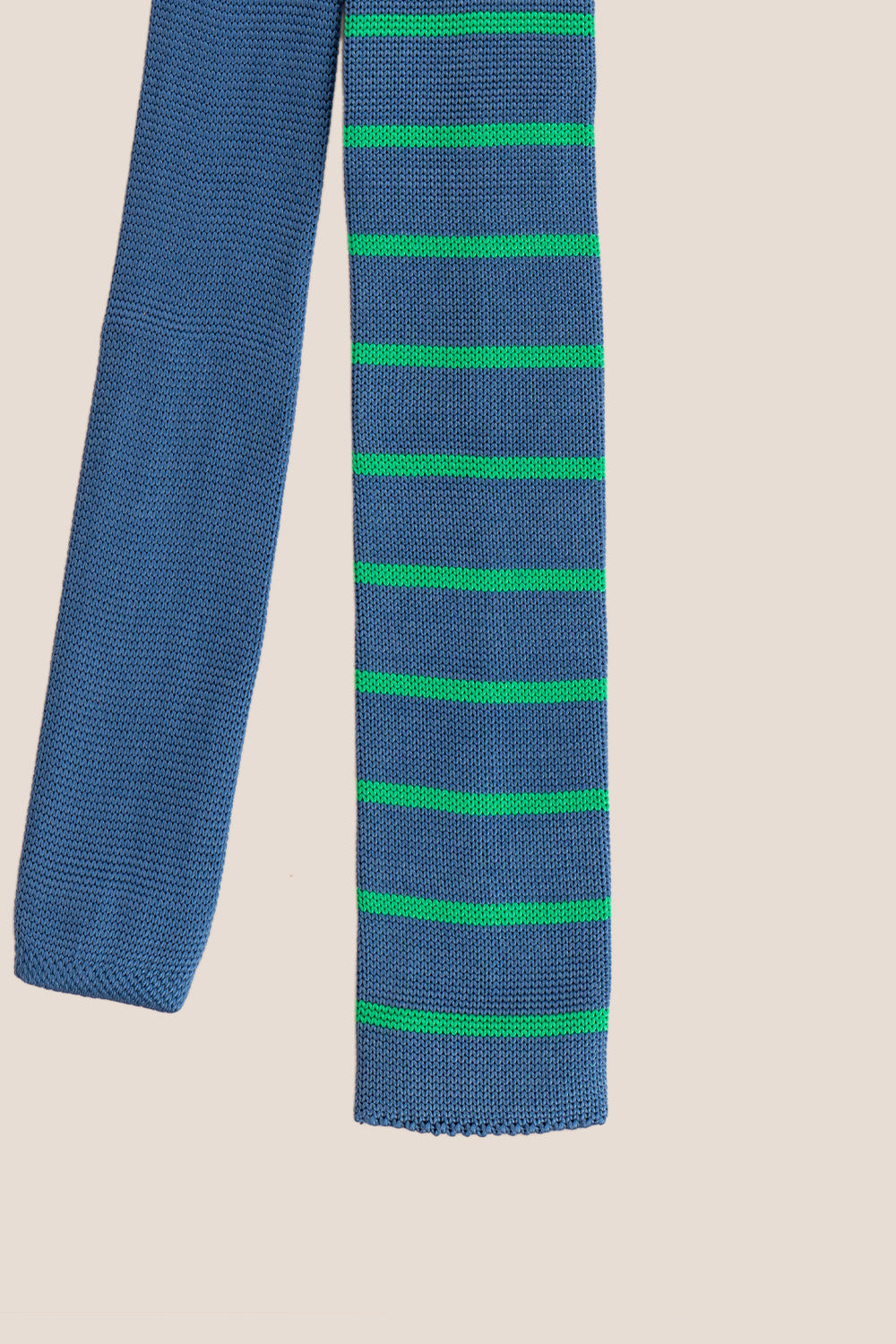 Jack Teal/Green Striped Men's Knited Tie Oswin Hyde