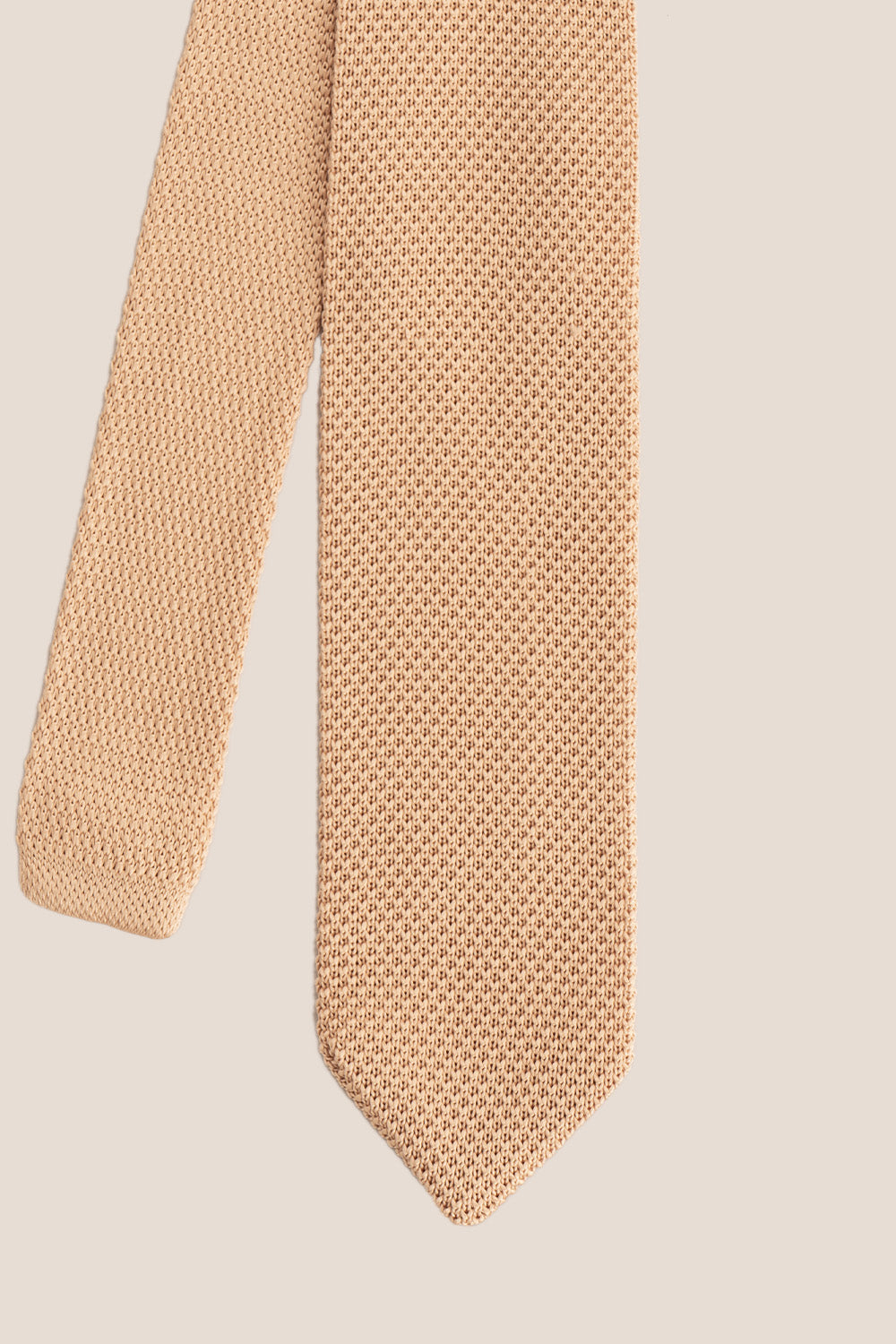 Ash Beige Men's Knited Tie Oswin Hyde