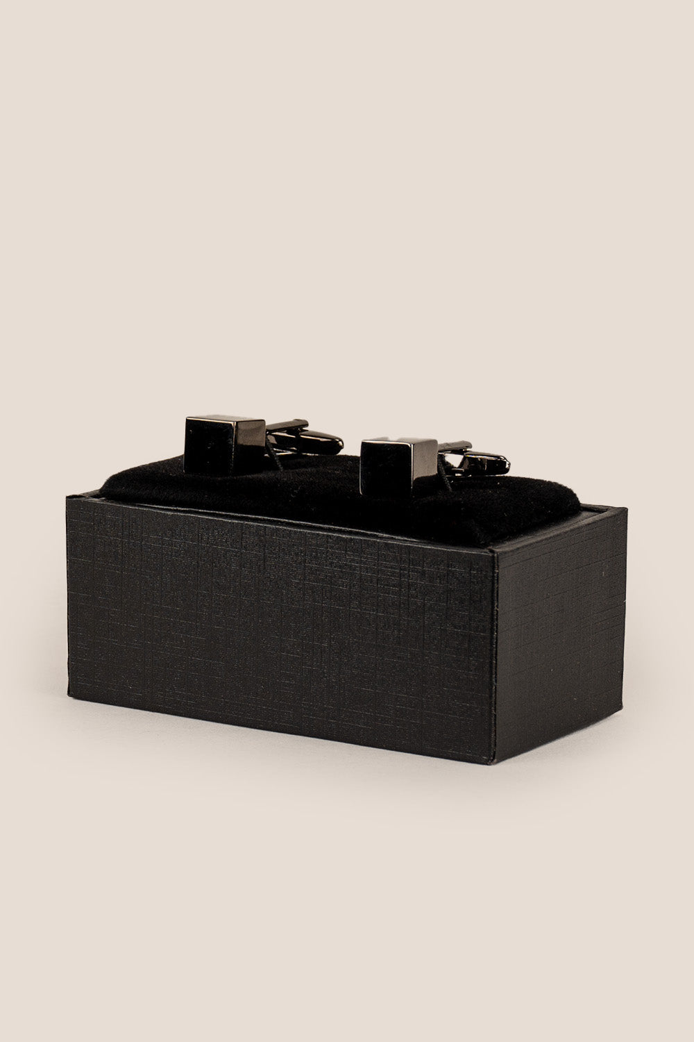 Mens cube black cufflinks square | oswin hyde