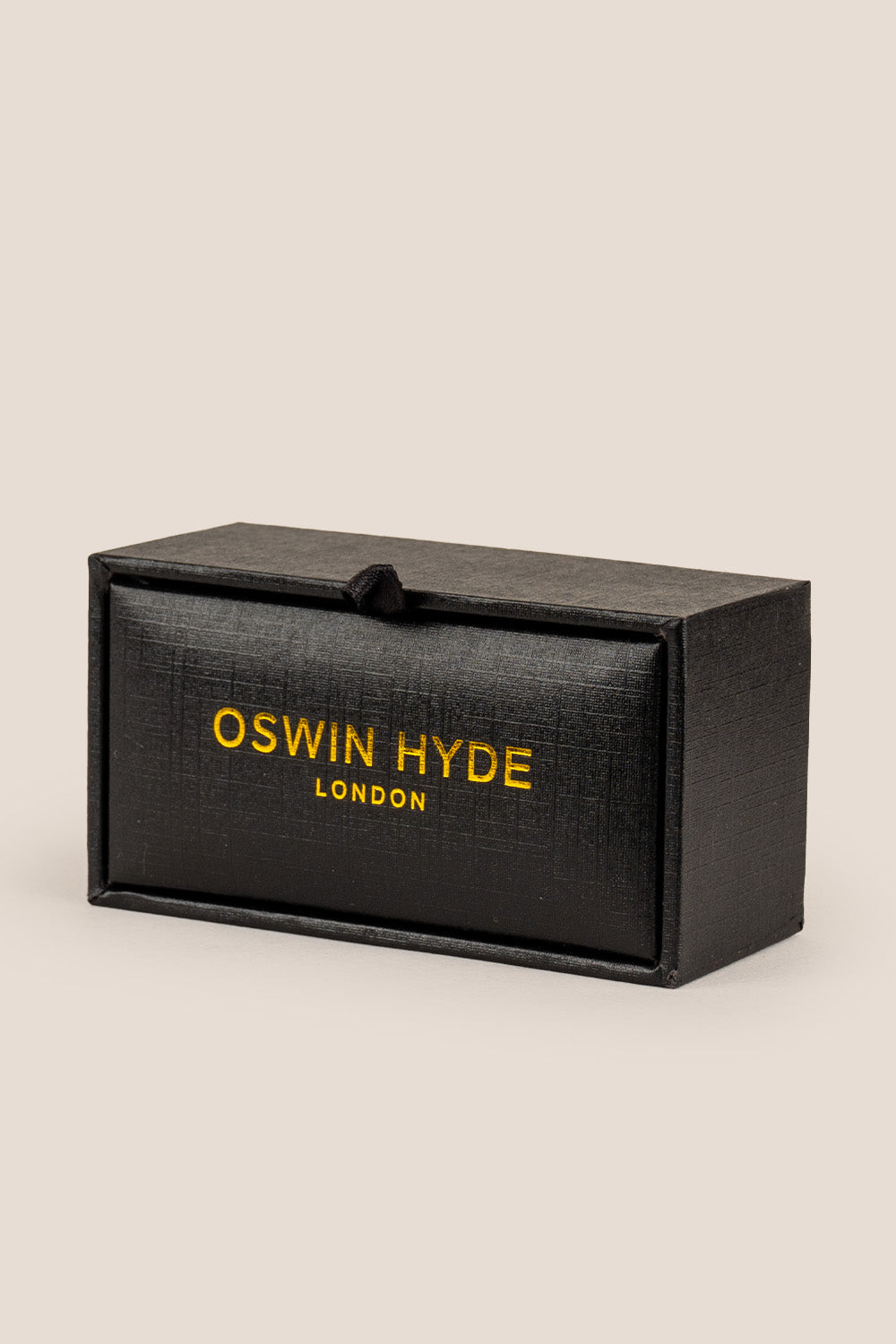 Mens cube black cufflinks square | oswin hyde