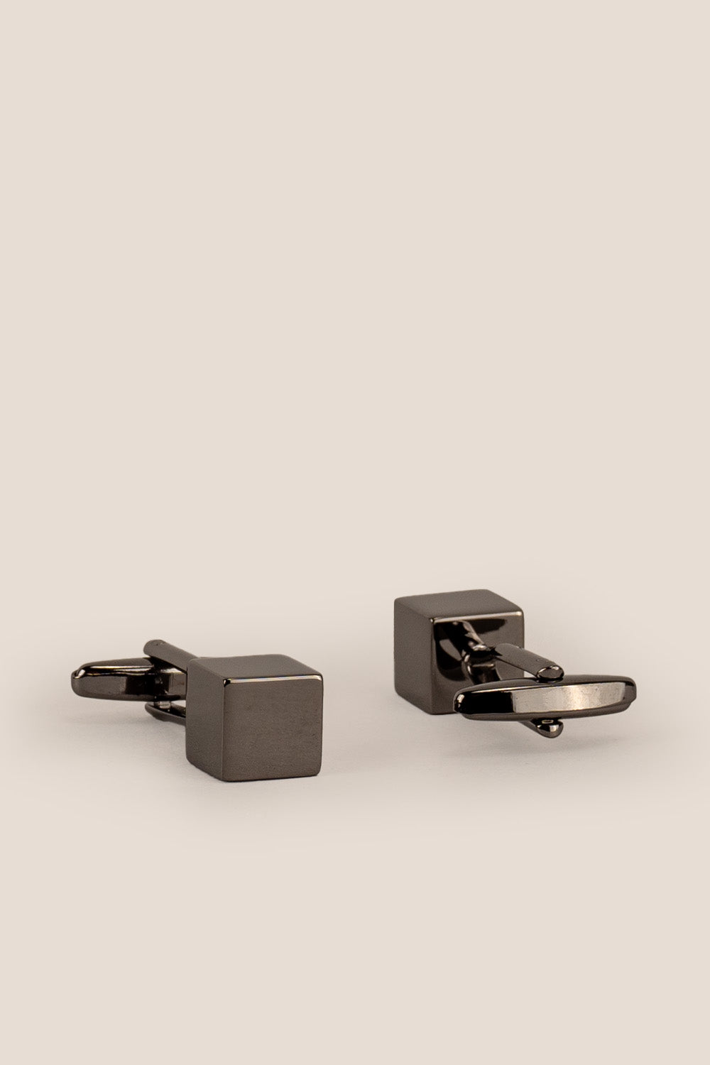 Mens cube black cufflinks square | oswin hyde