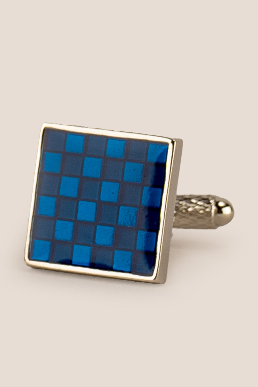 Mens dane blue silver cufflinks square | oswin hyde