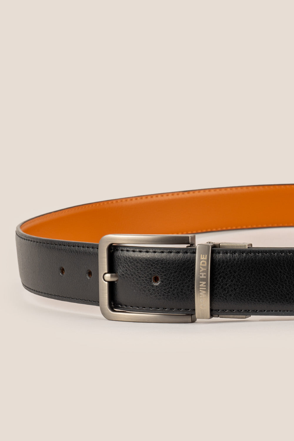 jim black-tan mens leather belt | oswin hyde