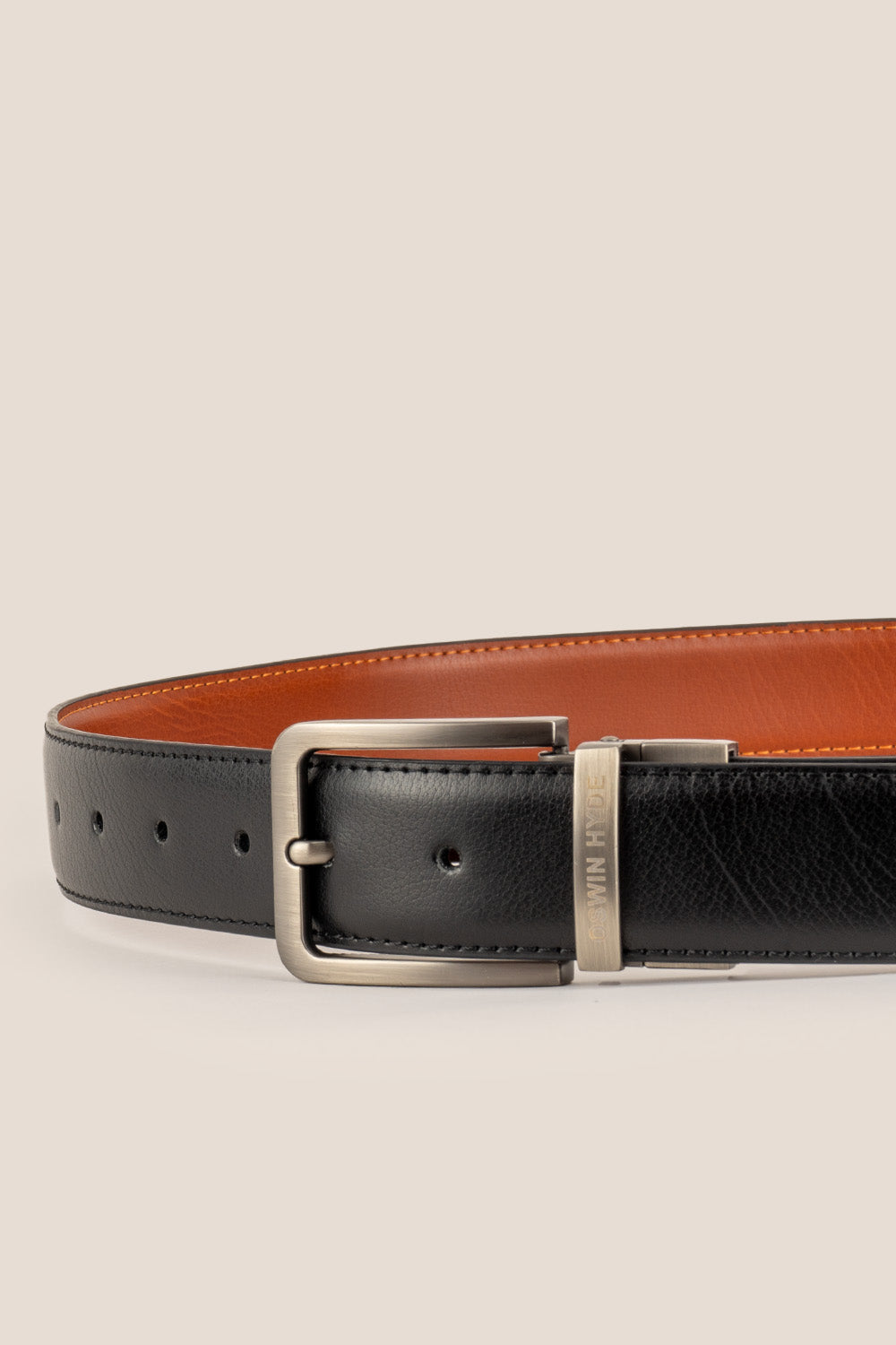 claud black-brown mens leather belt | oswin hyde