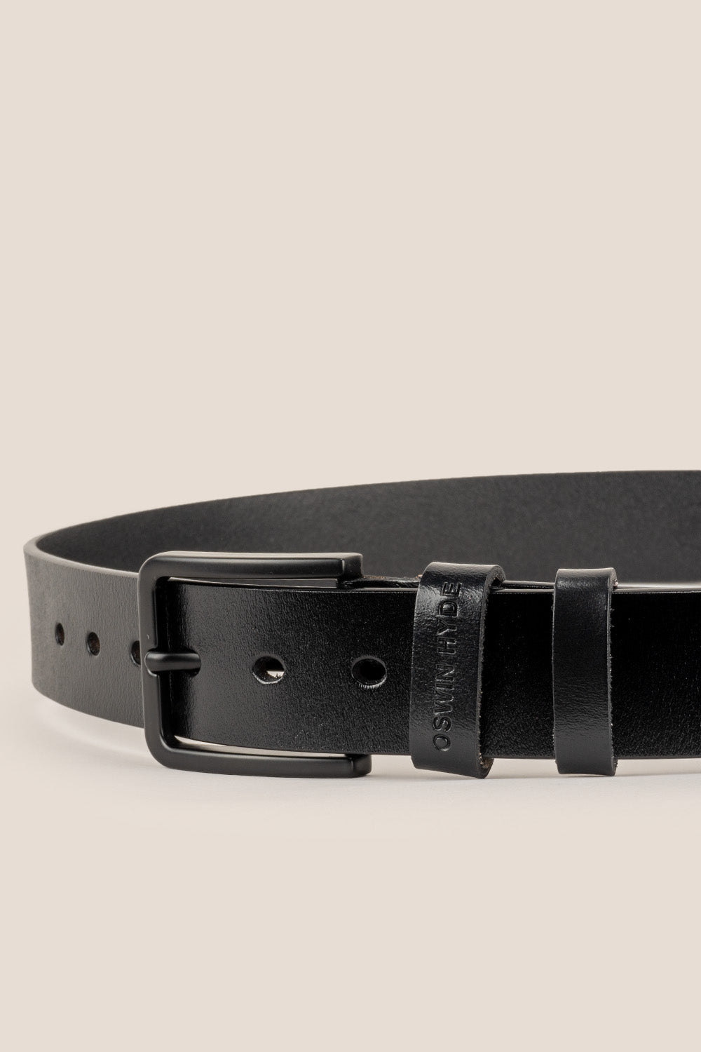 carl black mens leather belt | oswin hyde