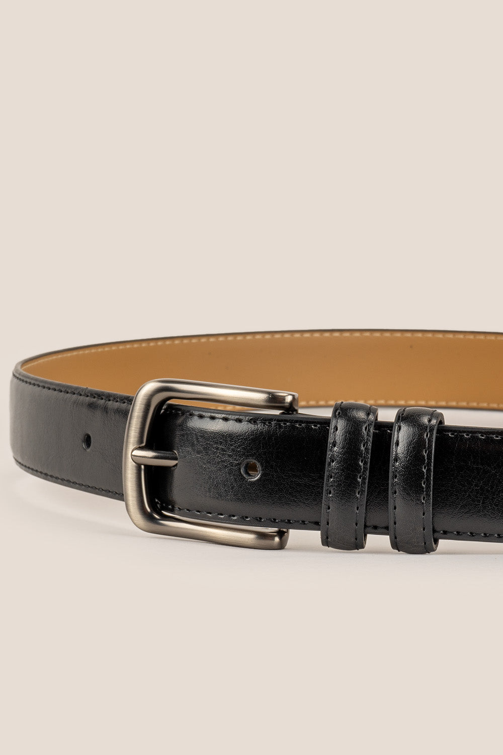 niel black mens leather belt | oswin hyde