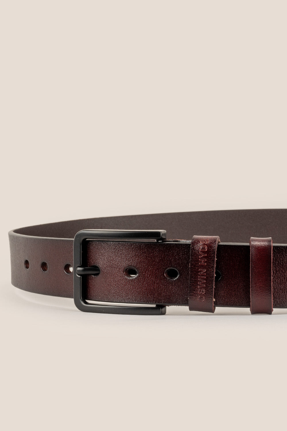 carl brown mens leather belt | oswin hyde