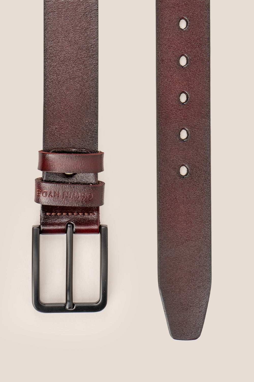 carl brown mens leather belt | oswin hyde