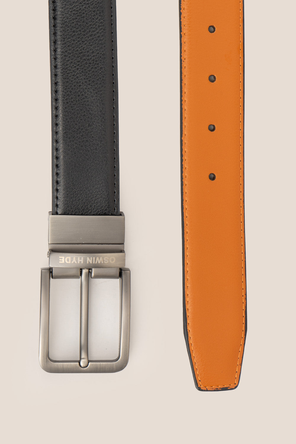 jim black-tan mens leather belt | oswin hyde