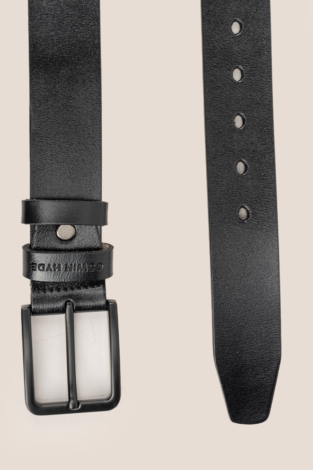 carl black mens leather belt | oswin hyde