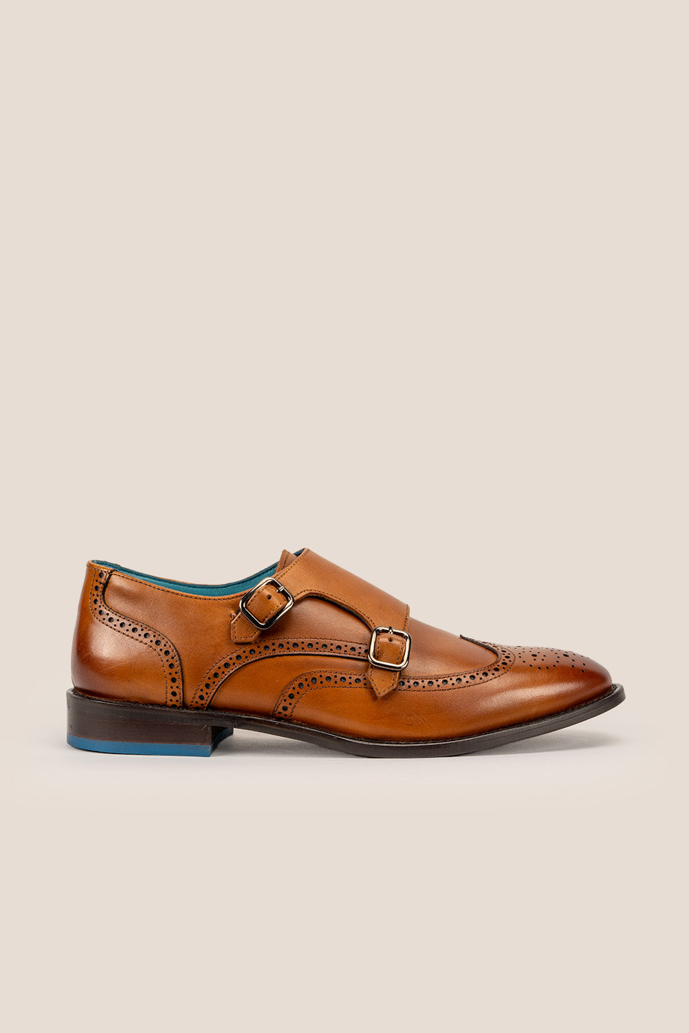 Warren tan monk brogue shoes | Oswin Hyde