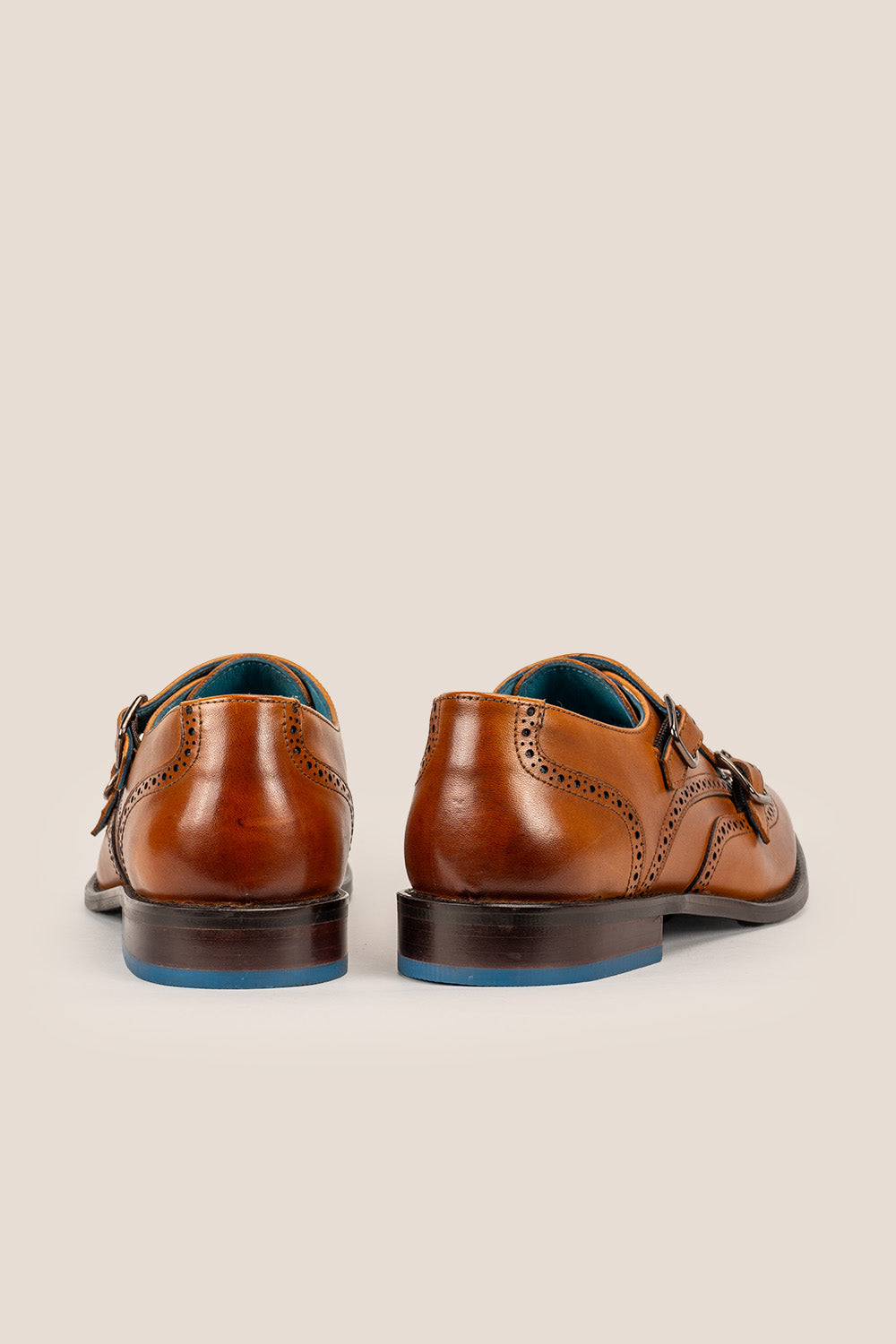 Warren tan monk brogue shoes | Oswin Hyde