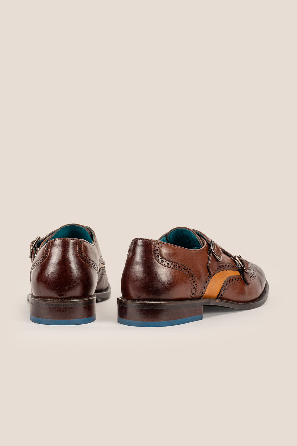 Warren brown tan monk brogue shoes | Oswin Hyde