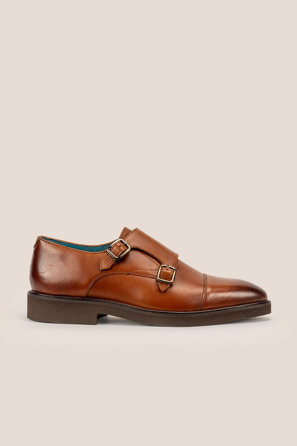 Garson tan monk brogue shoes | Oswin Hyde