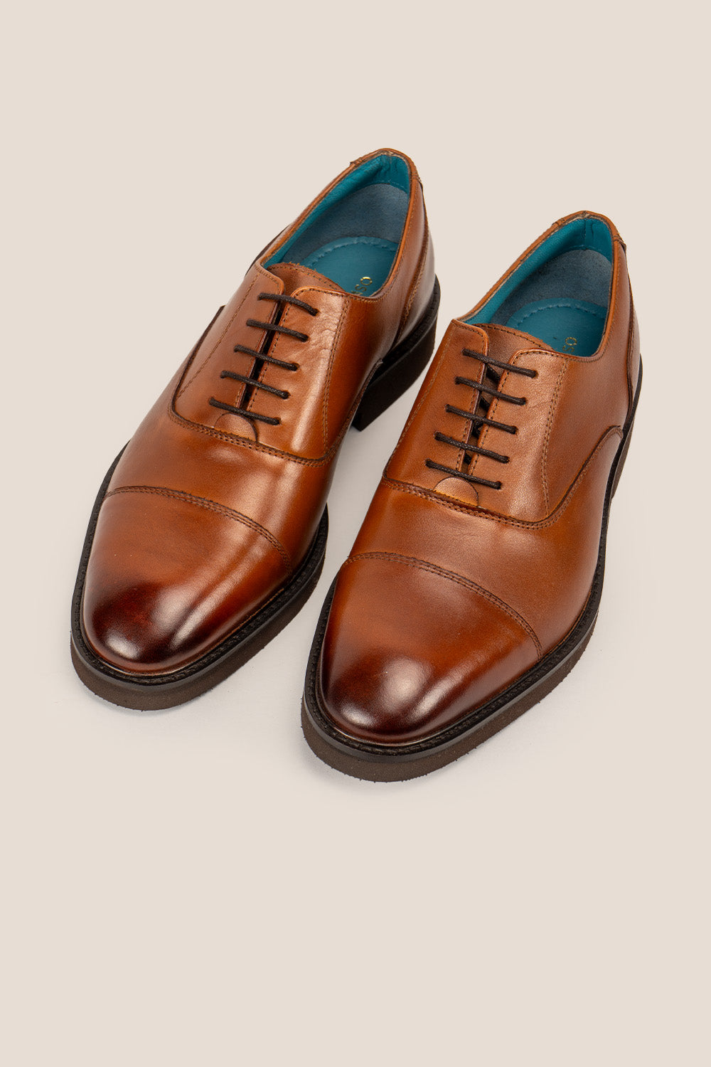 Flint tan leather oxford shoes | Oswin Hyde