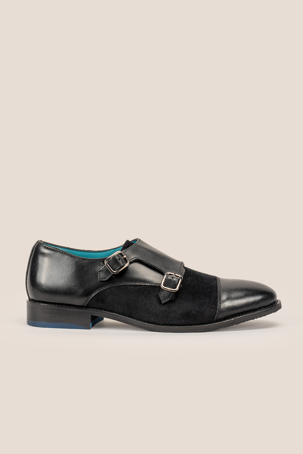 Oscar black monk leather shoes | Oswin Hyde