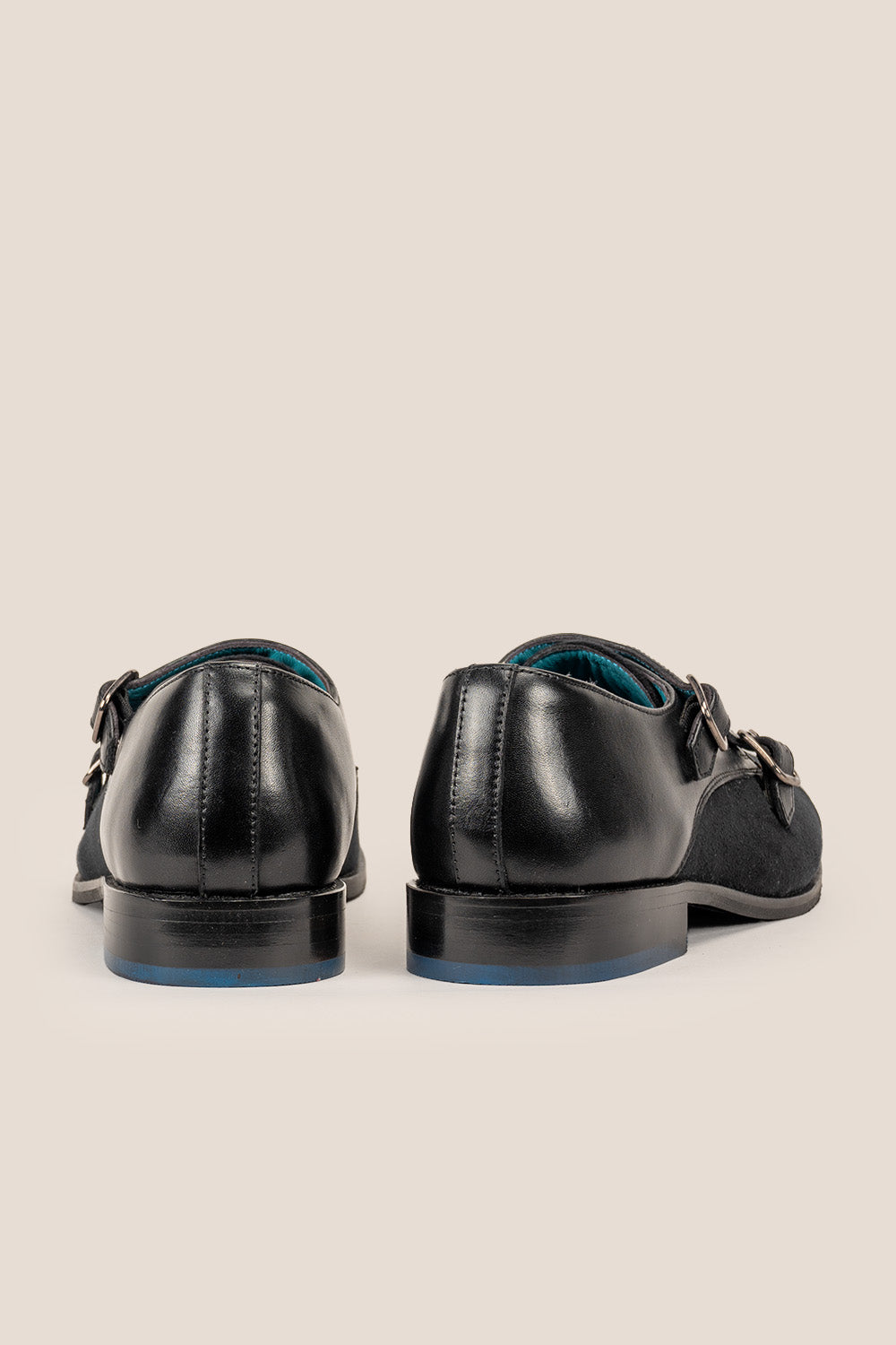 Oscar black monk leather shoes | Oswin Hyde