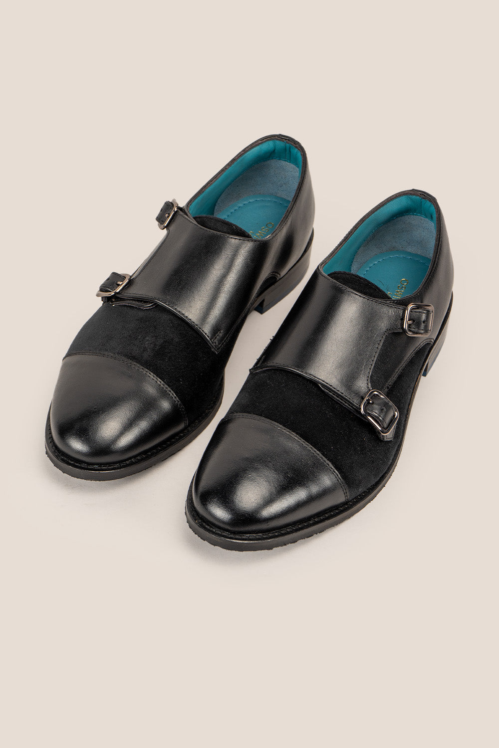 Oscar black monk leather shoes | Oswin Hyde