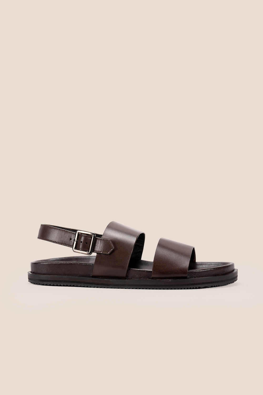 Antonio Brown double strap leather sandals | Oswin Hyde