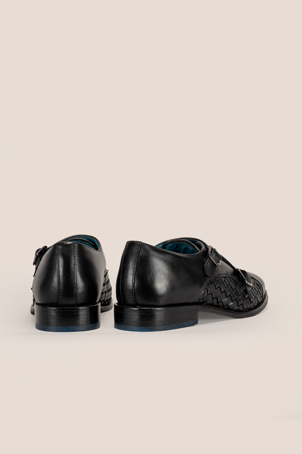 Hudson Black Monk Shoes | Oswin Hyde