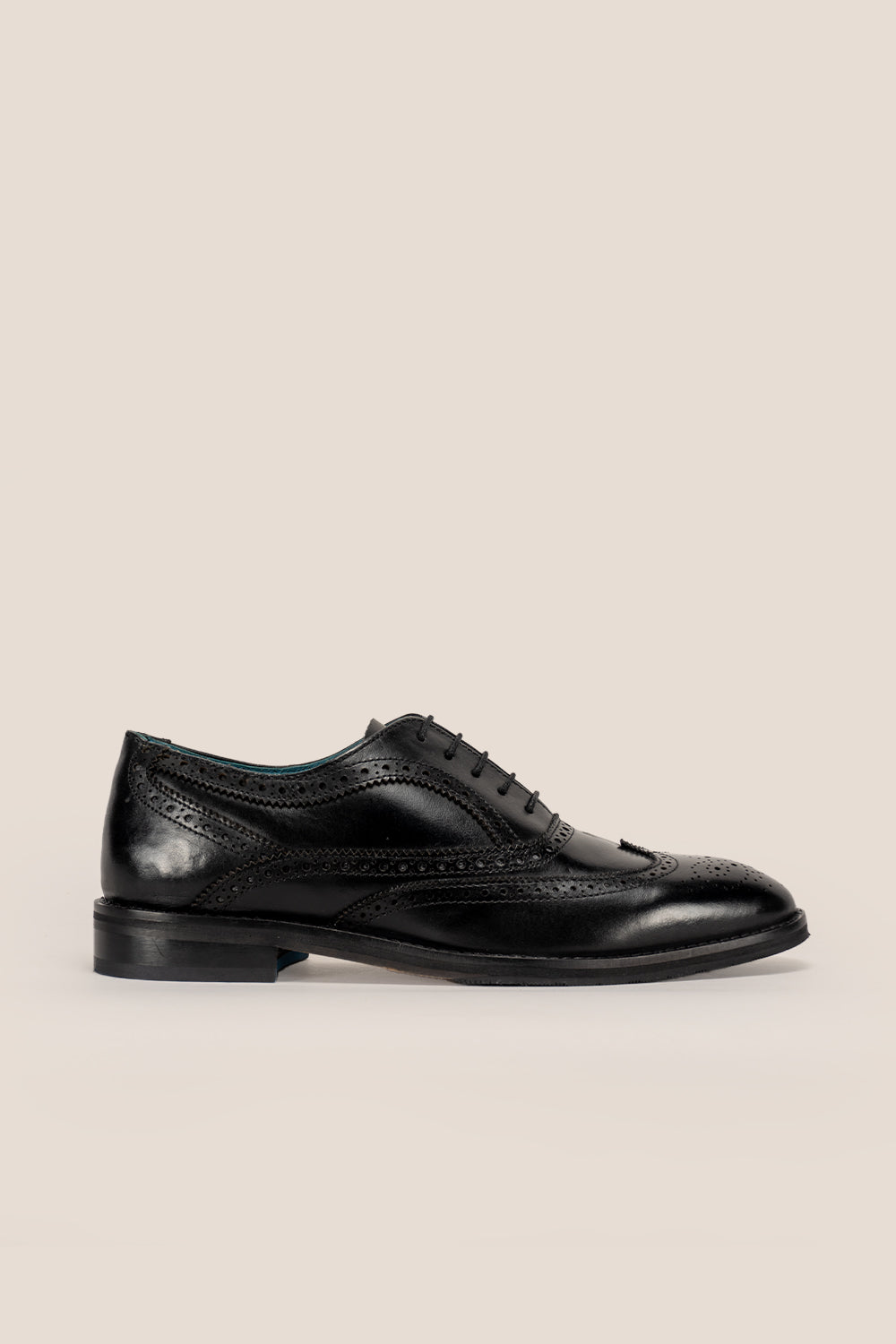 Stokes Black Brogue shoes | Oswin Hyde