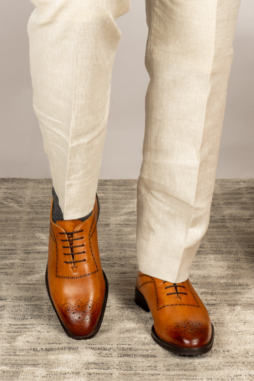 Melton Tan Oxford shoes | Oswin Hyde