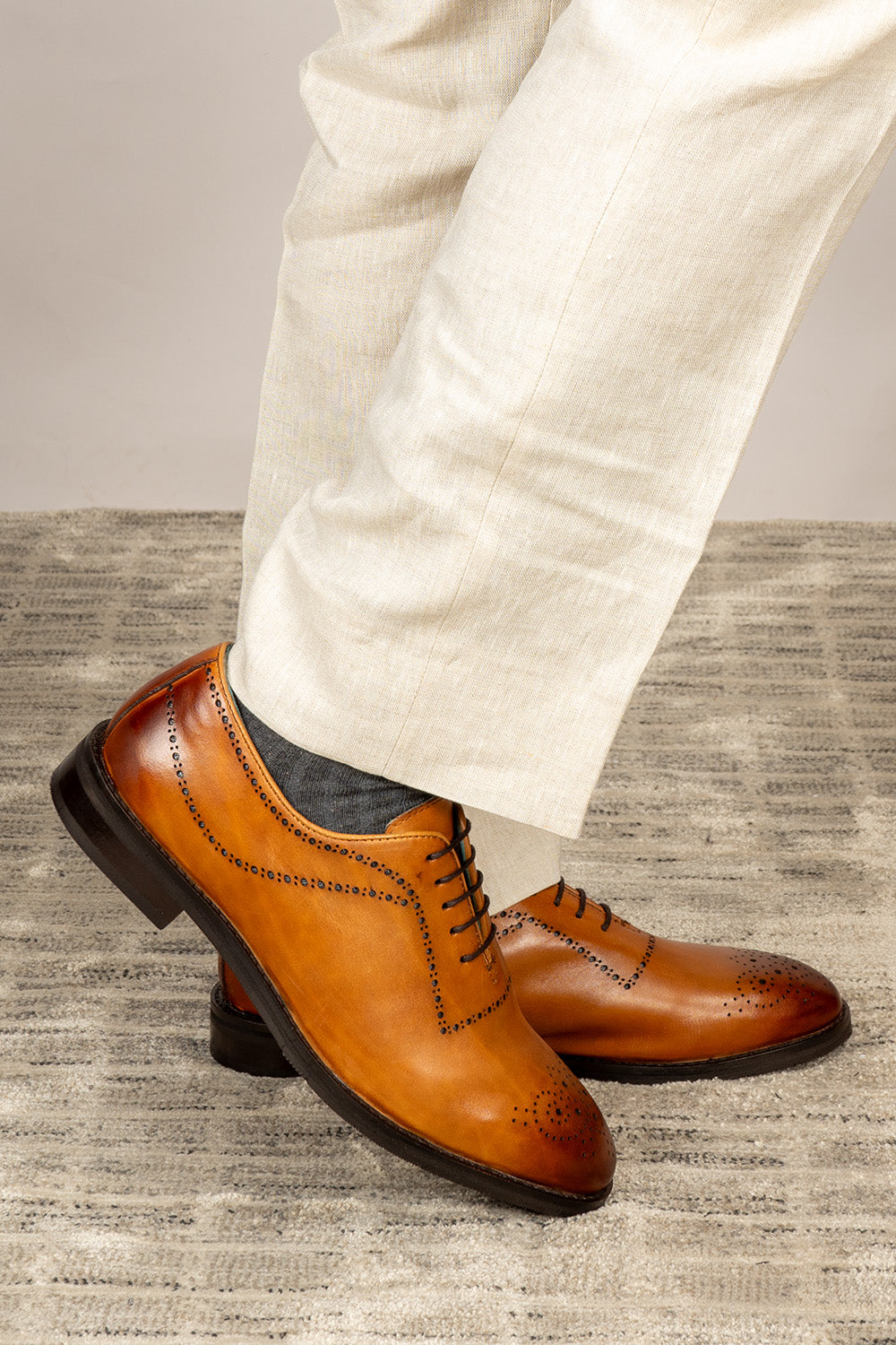 Melton Tan Oxford shoes | Oswin Hyde