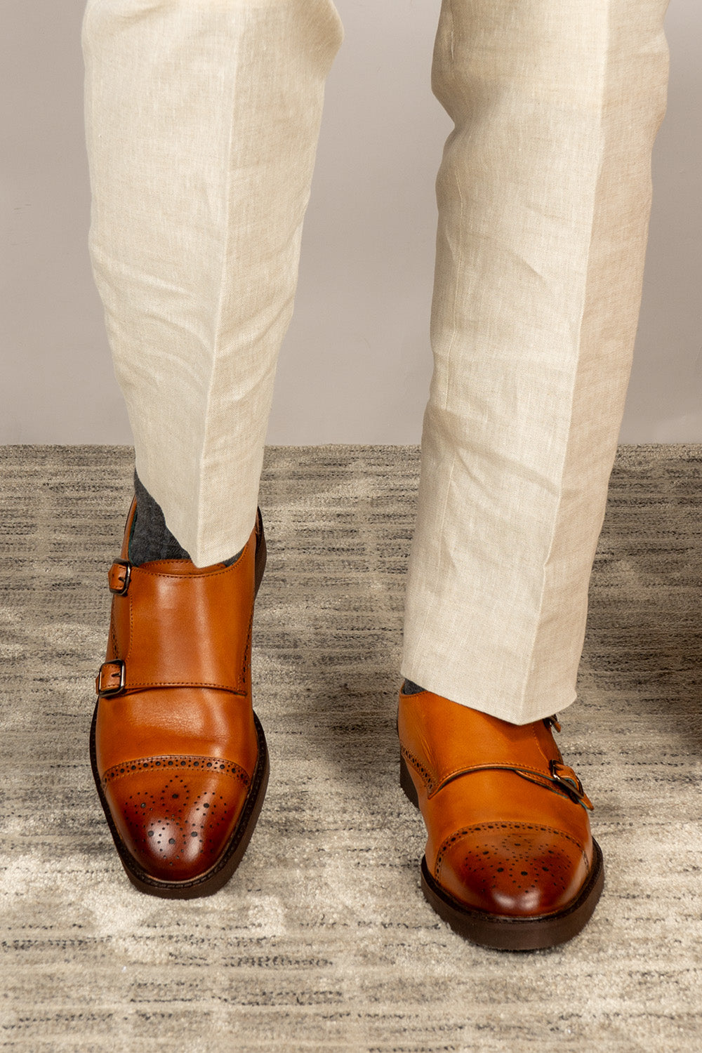 Shelby Tan Monk Brogue Shoe| Oswin Hyde