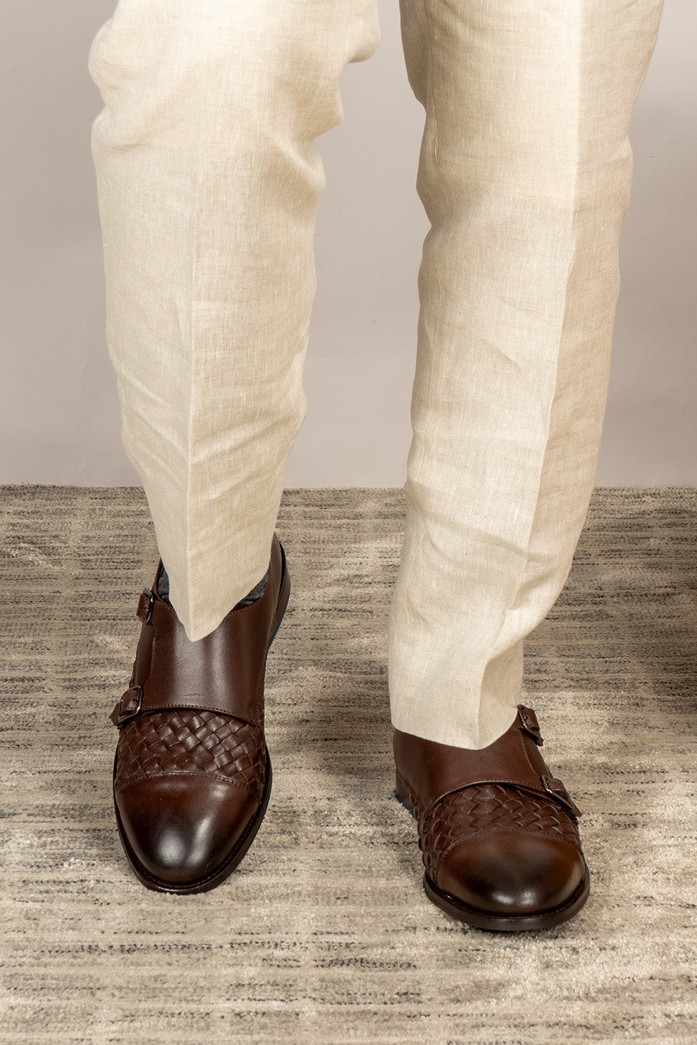 Hudson Brown Monk Shoes | Oswin Hyde